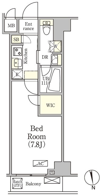 アジールコート品川中延サウスの間取図