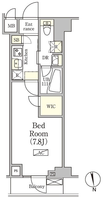アジールコート品川中延サウスの間取図