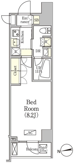 アジールコート品川中延サウスの間取図