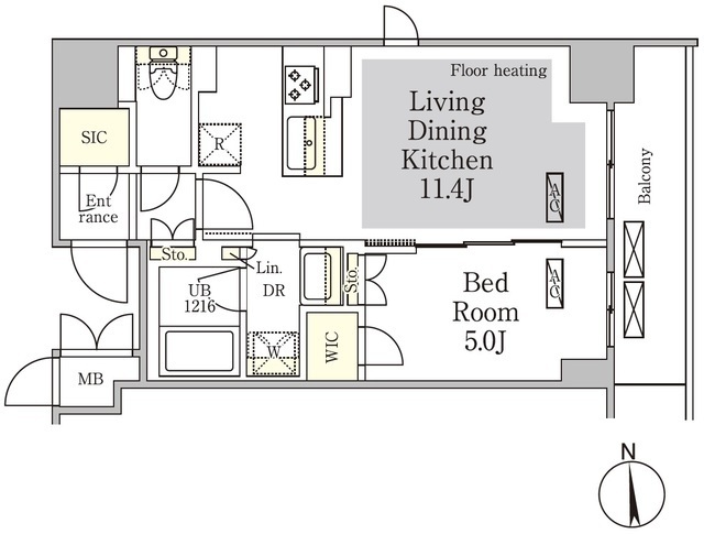 テラス御徒町の間取図