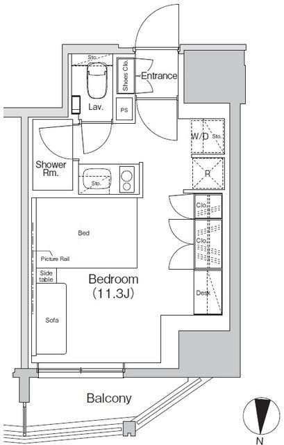 ザ・パークハビオ亀戸の間取図