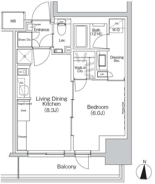 ザ・パークハビオ亀戸の間取図