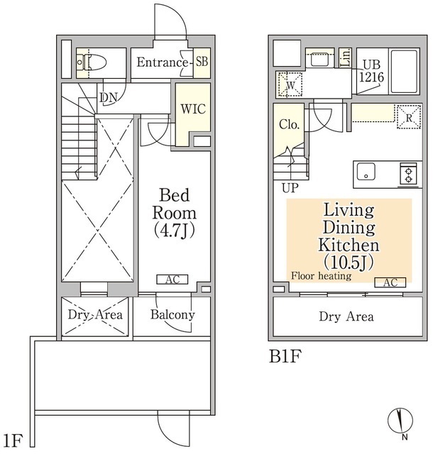 イプセ神楽坂の間取図