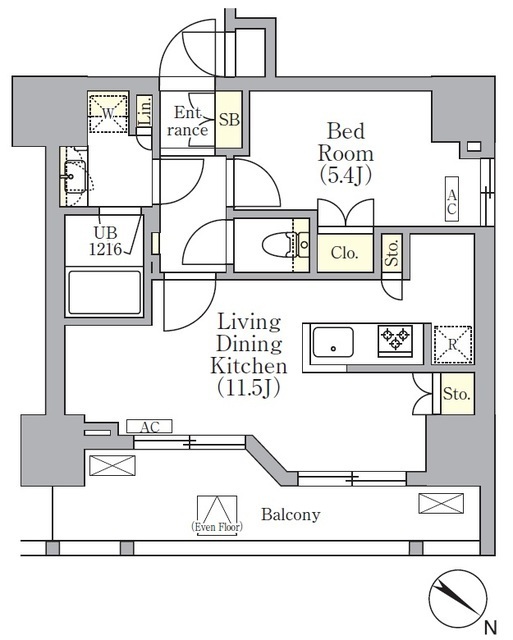 ORSUS 三ノ輪の間取図