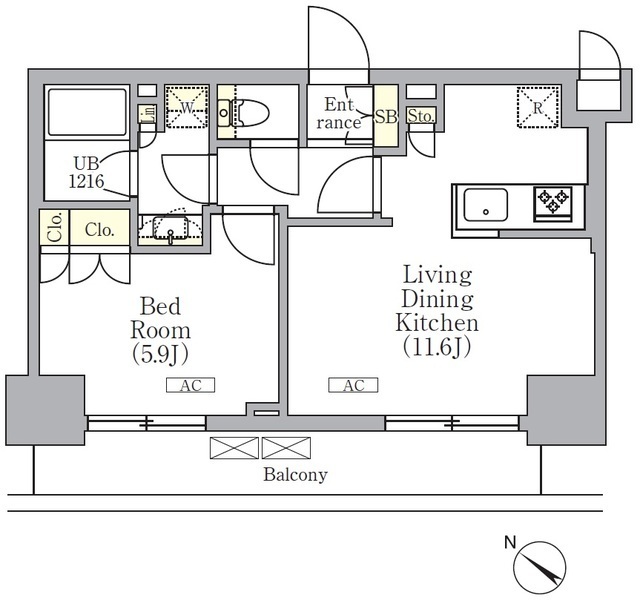 ORSUS 三ノ輪の間取図