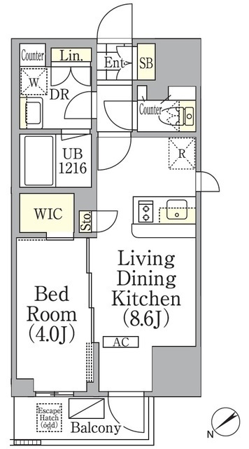ジオエント池袋の間取図