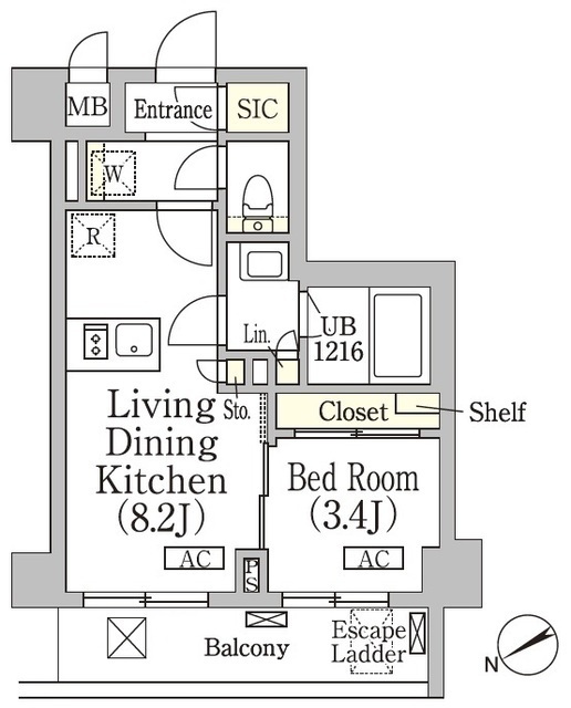 テラス高田馬場ウエストの間取図