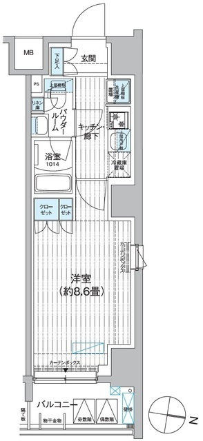 プレミアムフラットひばりヶ丘駅前の間取図
