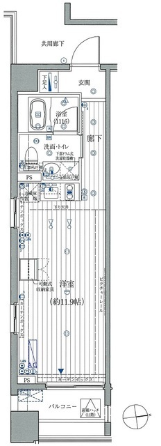 コスモグラシア芝大門の間取図