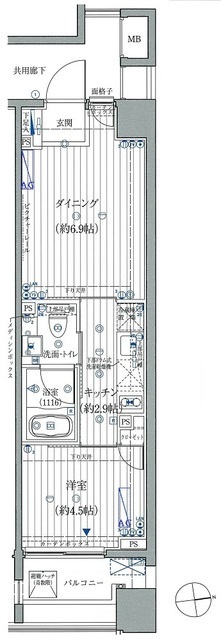 コスモグラシア芝大門の間取図