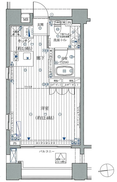コスモグラシア芝大門の間取図