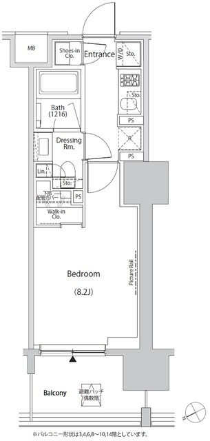 ザ・パークハビオ目白タワーの間取図