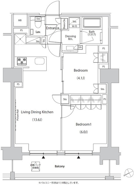 ザ・パークハビオ目白タワーの間取図