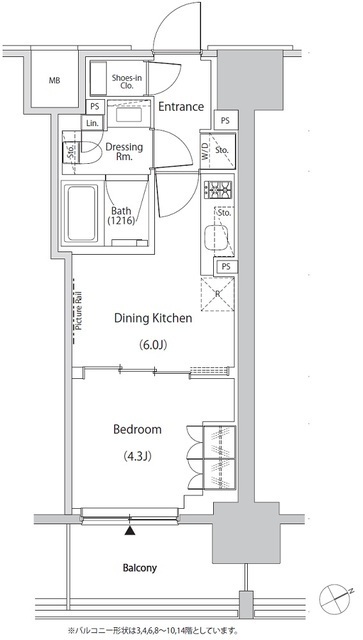 ザ・パークハビオ目白タワーの間取図