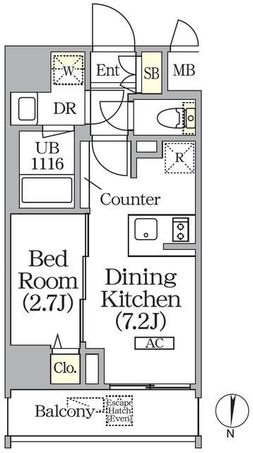 ボアビスタ上野御徒町の間取図