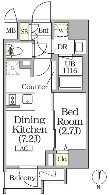 ボアビスタ上野御徒町の間取図