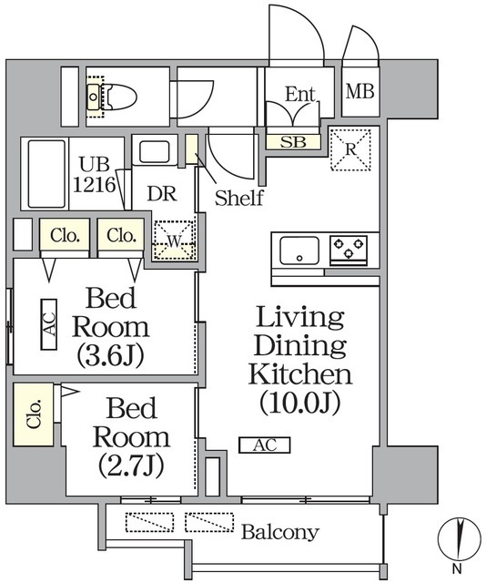 ボアビスタ上野御徒町の間取図