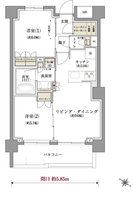 ＴＥＮＡＳ千歳船橋の間取図
