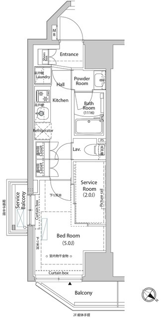 ＡＲＫＭＡＲＫ巣鴨ＣＯＵＲＴの間取図
