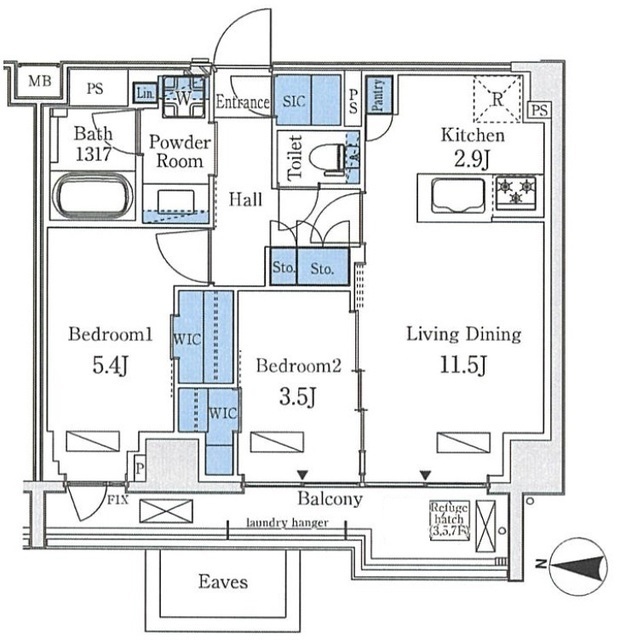 アクアレジデンス錦糸町の間取図