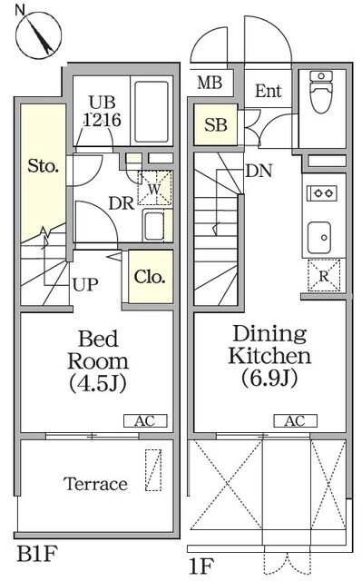 ユーレジデンス目黒東山の間取図