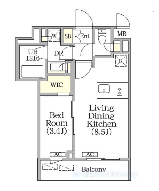 ユーレジデンス目黒東山の間取図
