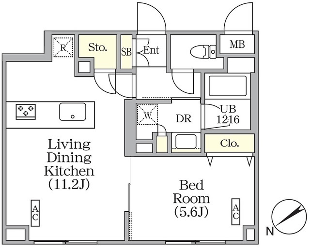 ユーレジデンス目黒東山の間取図