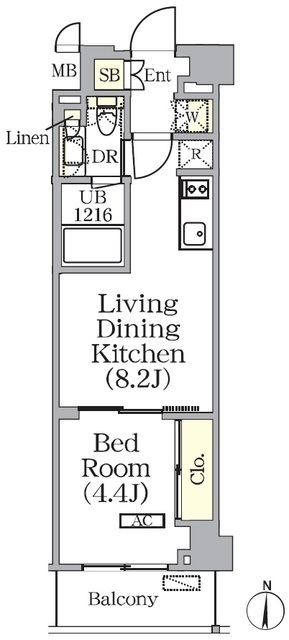 ザ・パークワンズ西池袋の間取図