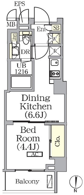 ザ・パークワンズ西池袋の間取図