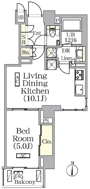 ザ・パークワンズ西池袋の間取図