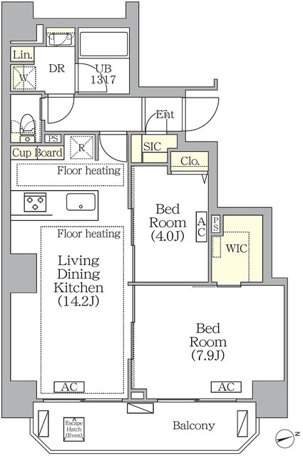 ＢＲＩＣＫ　ＲＥＳＩＤＥＮＣＥ　南青山の間取図