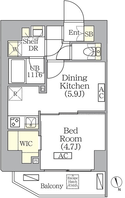 ＢＲＩＣＫ　ＲＥＳＩＤＥＮＣＥ　南青山の間取図