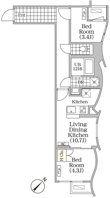 BRICK RESIDENCE 目黒本町の間取図