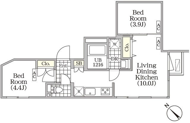 BRICK RESIDENCE 目黒本町の間取図