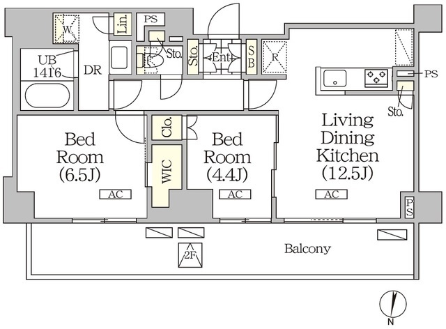 ＪＰｎｏｉｅ碑文谷南の間取図