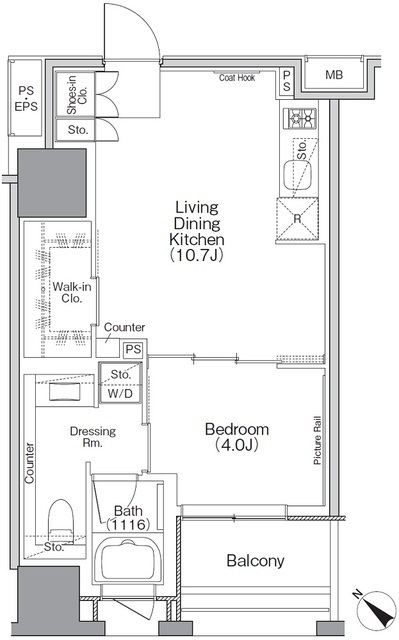 ザ・パークハビオSOHO横浜関内の間取図