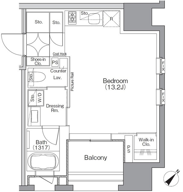 ザ・パークハビオSOHO横浜関内の間取図