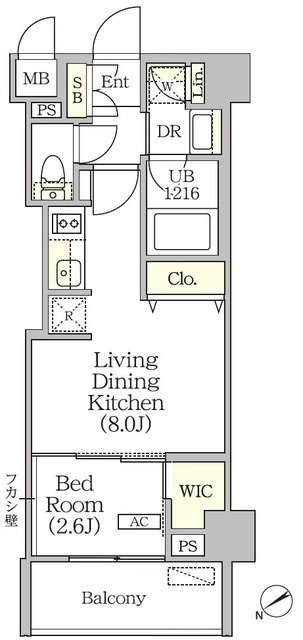 ＯＲＳＵＳ清澄白河リバーフロントの間取図