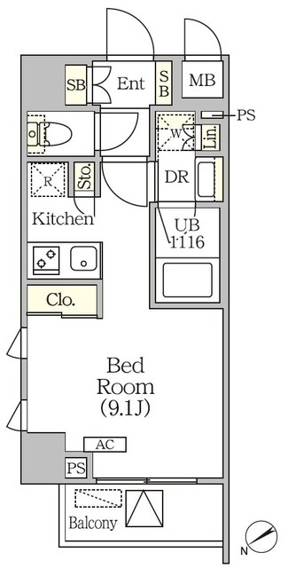 ＯＲＳＵＳ清澄白河リバーフロントの間取図