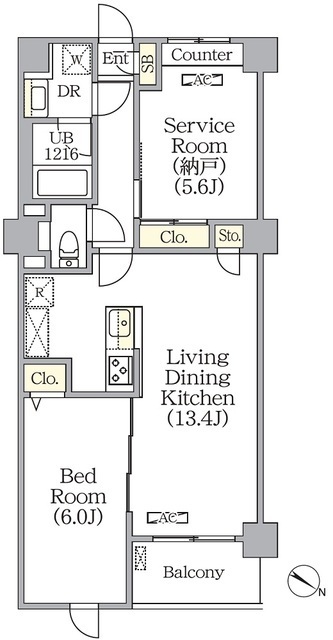 プライムガーデン赤塚の間取図
