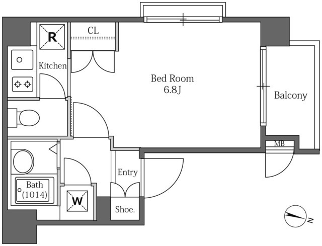 LaSante広尾の間取図