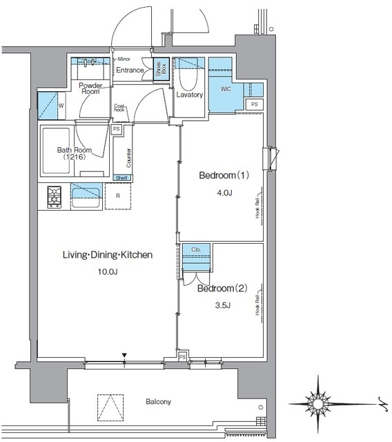 ルフォンプログレ蔵前ナチュールの間取図