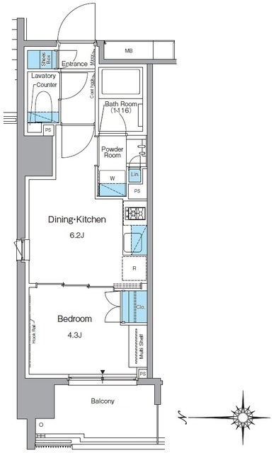 ルフォンプログレ蔵前ナチュールの間取図