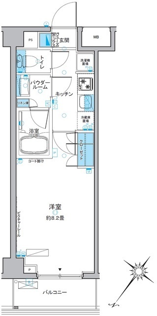ルフォンプログレ中野富士見町の間取図