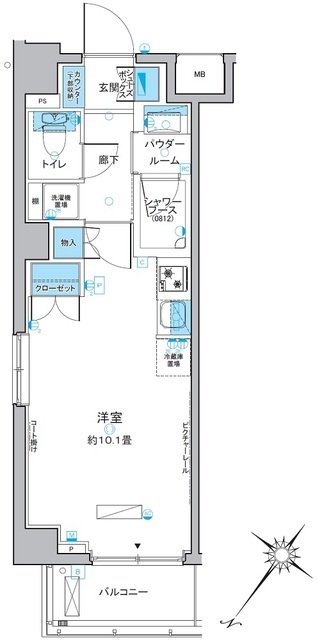 ルフォンプログレ中野富士見町の間取図