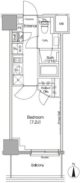 ザ・パークハビオ三軒茶屋の間取図