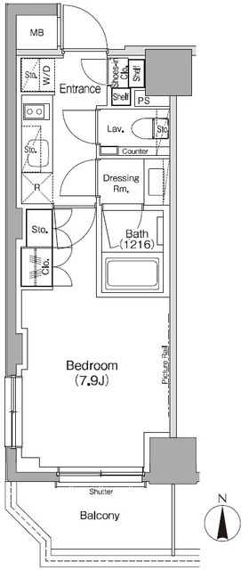 ザ・パークハビオ三軒茶屋の間取図