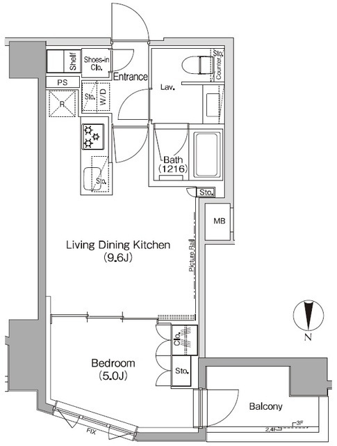 ザ・パークハビオ三軒茶屋の間取図