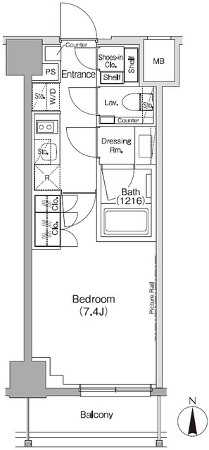 ザ・パークハビオ三軒茶屋の間取図