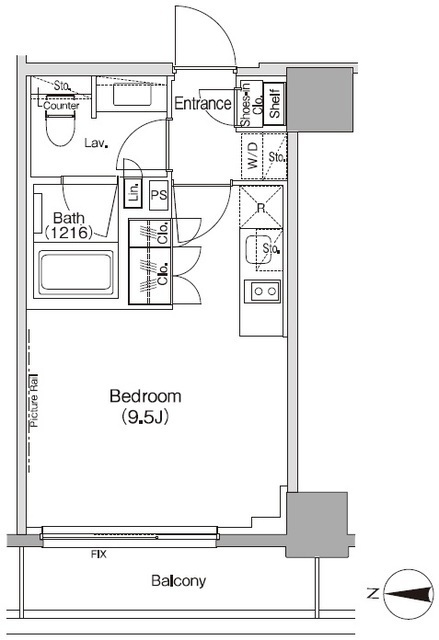ザ・パークハビオ三軒茶屋の間取図